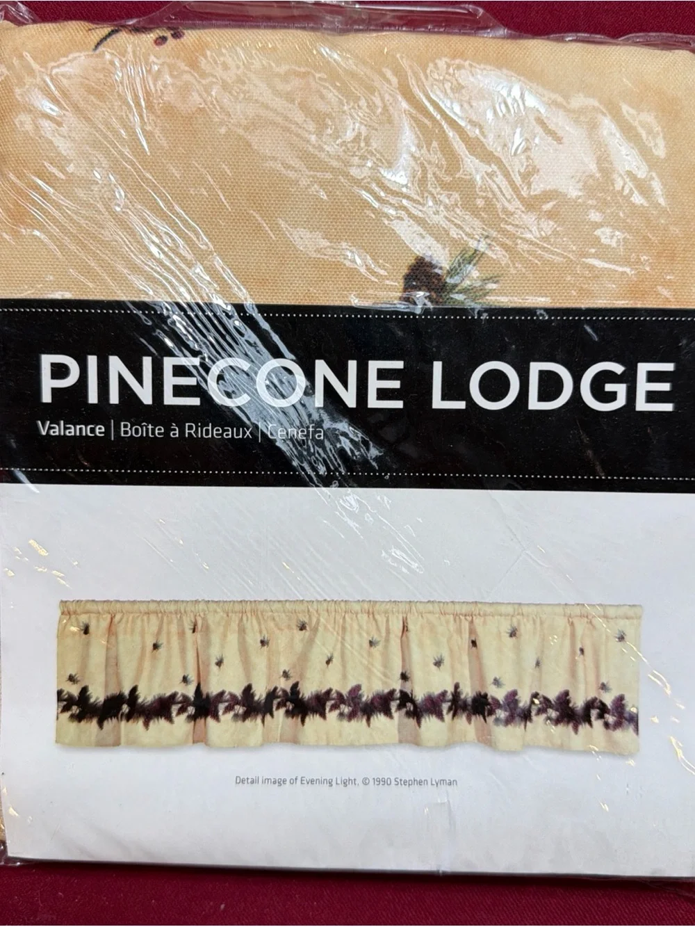 Pinecone Lodge Window Valance 14